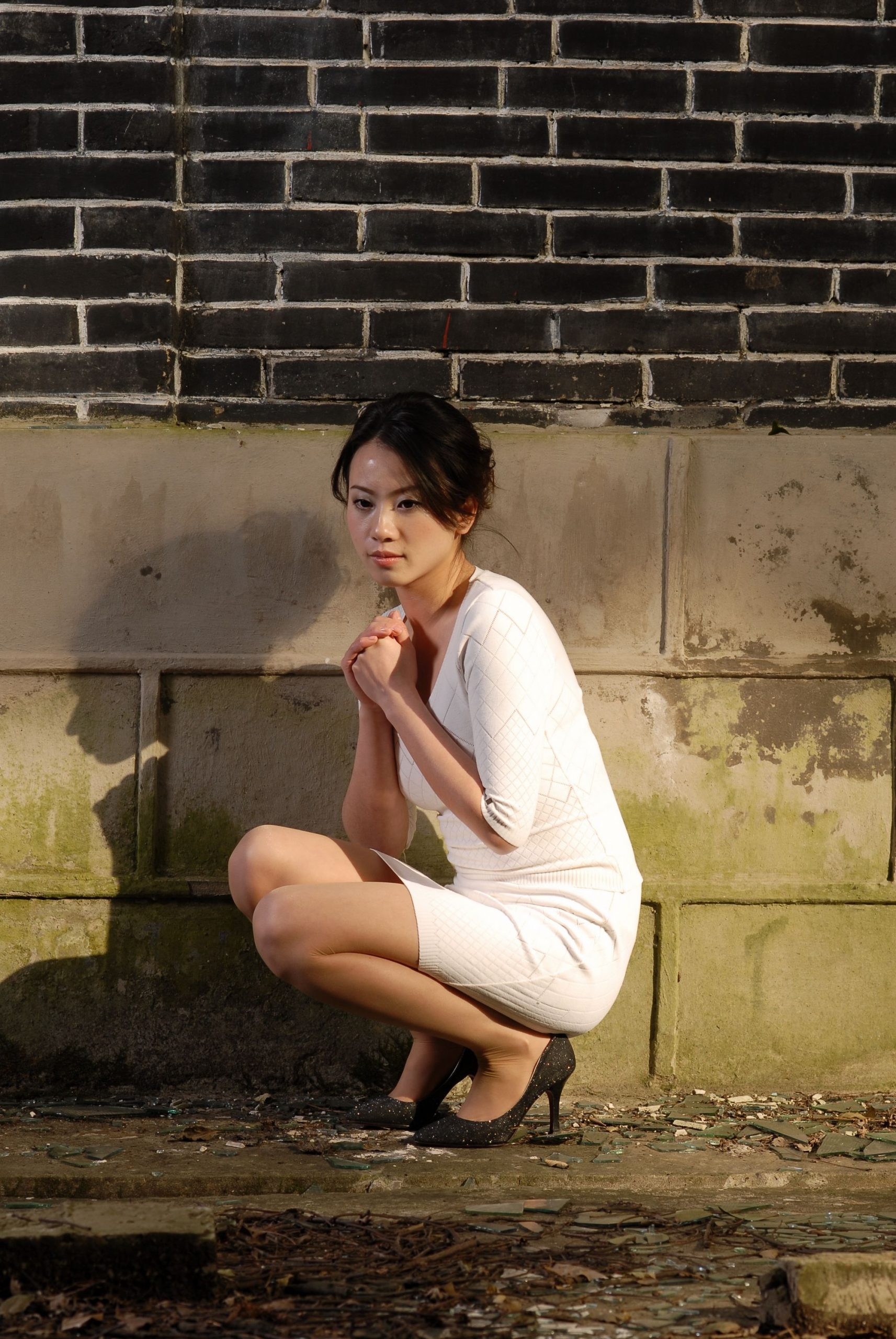 图片[17]-中高艺经典美腿图册 judy户外拍摄 秋日公园-91美腿图片网