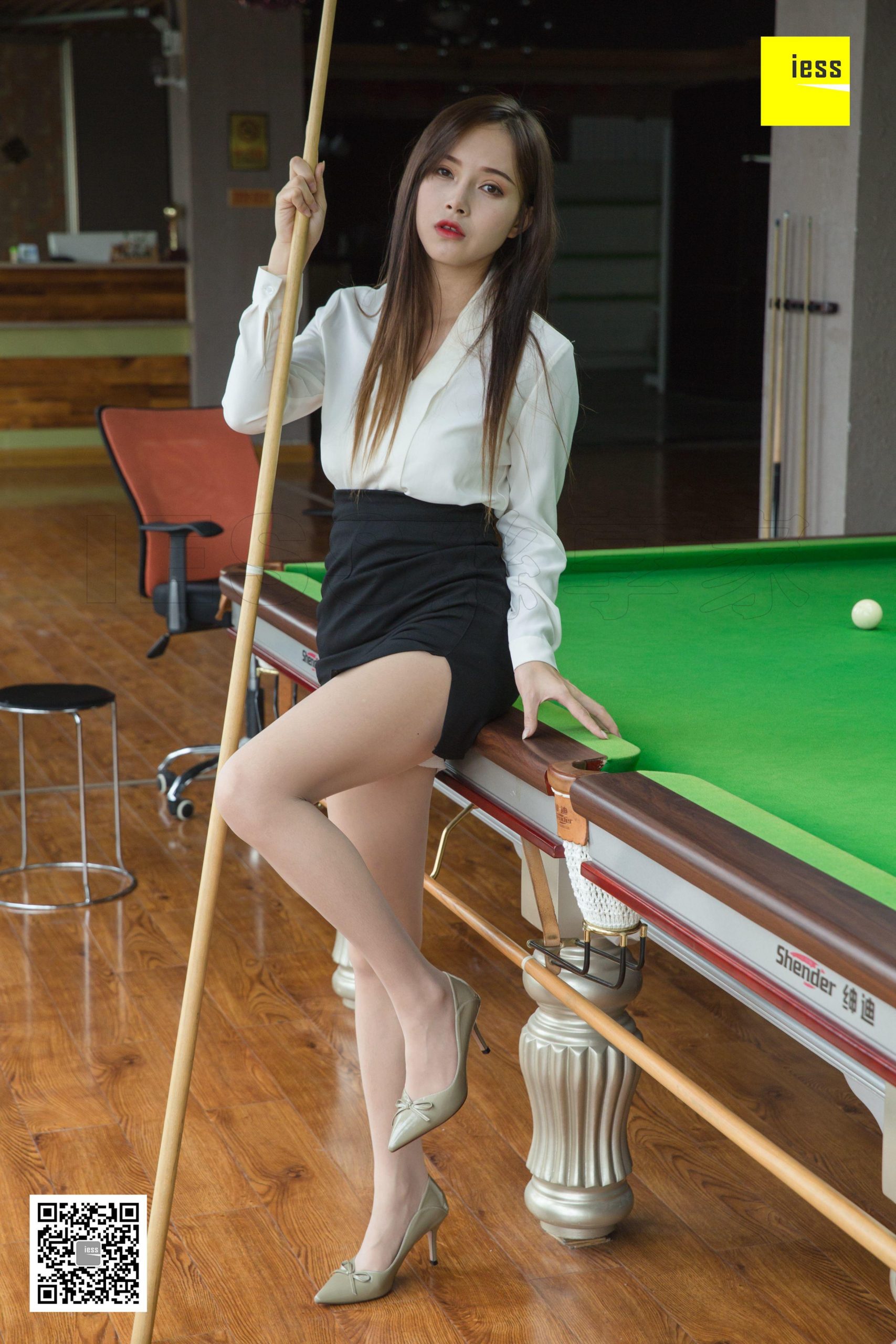 iess异思趣向 小羽 可以教我打台球吗 篇一 [94P] 高清丝袜美腿写真图-91美腿图片网