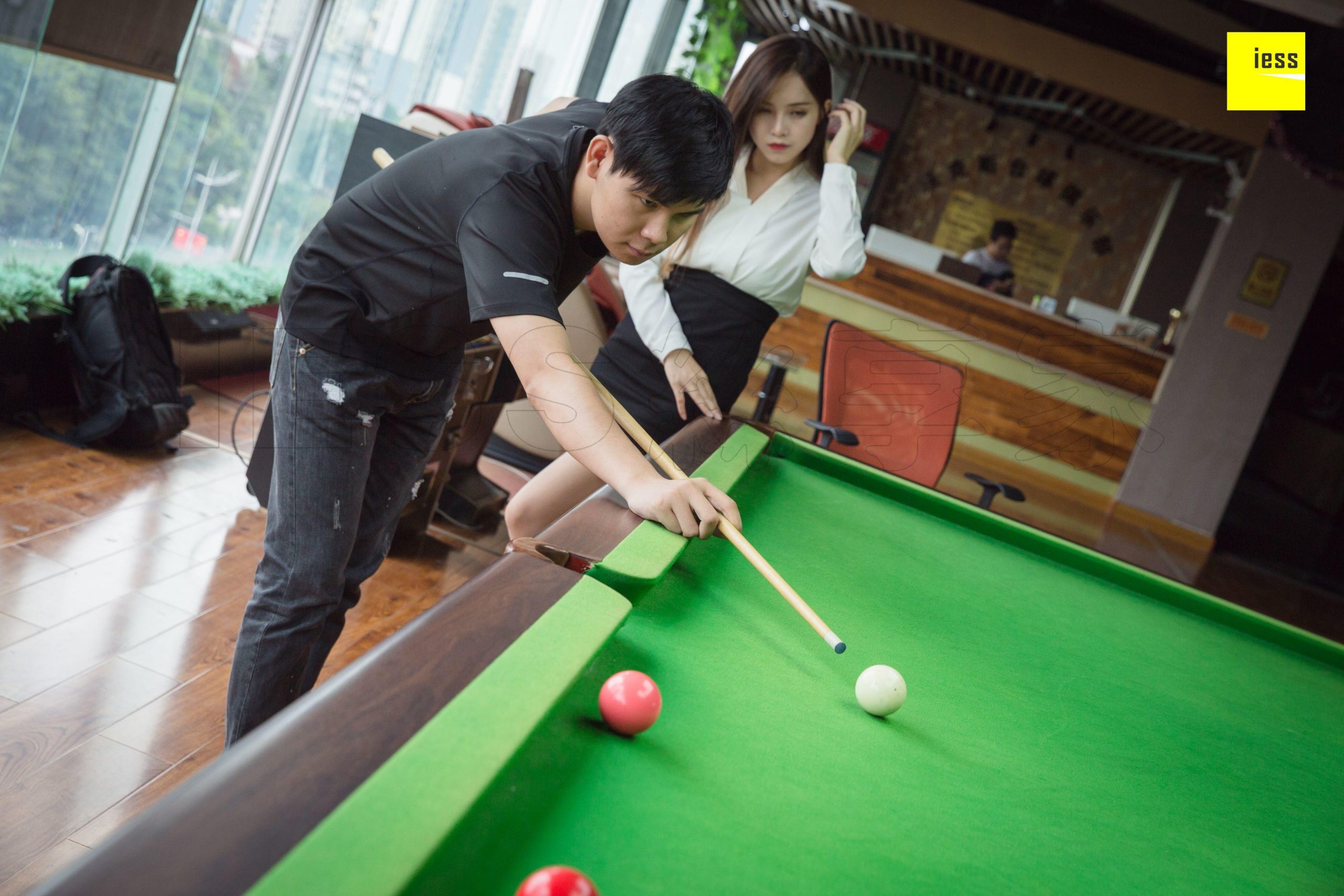 图片[22]-iess异思趣向 小羽 可以教我打台球吗 篇一 [94P] 高清丝袜美腿写真图-91美腿图片网