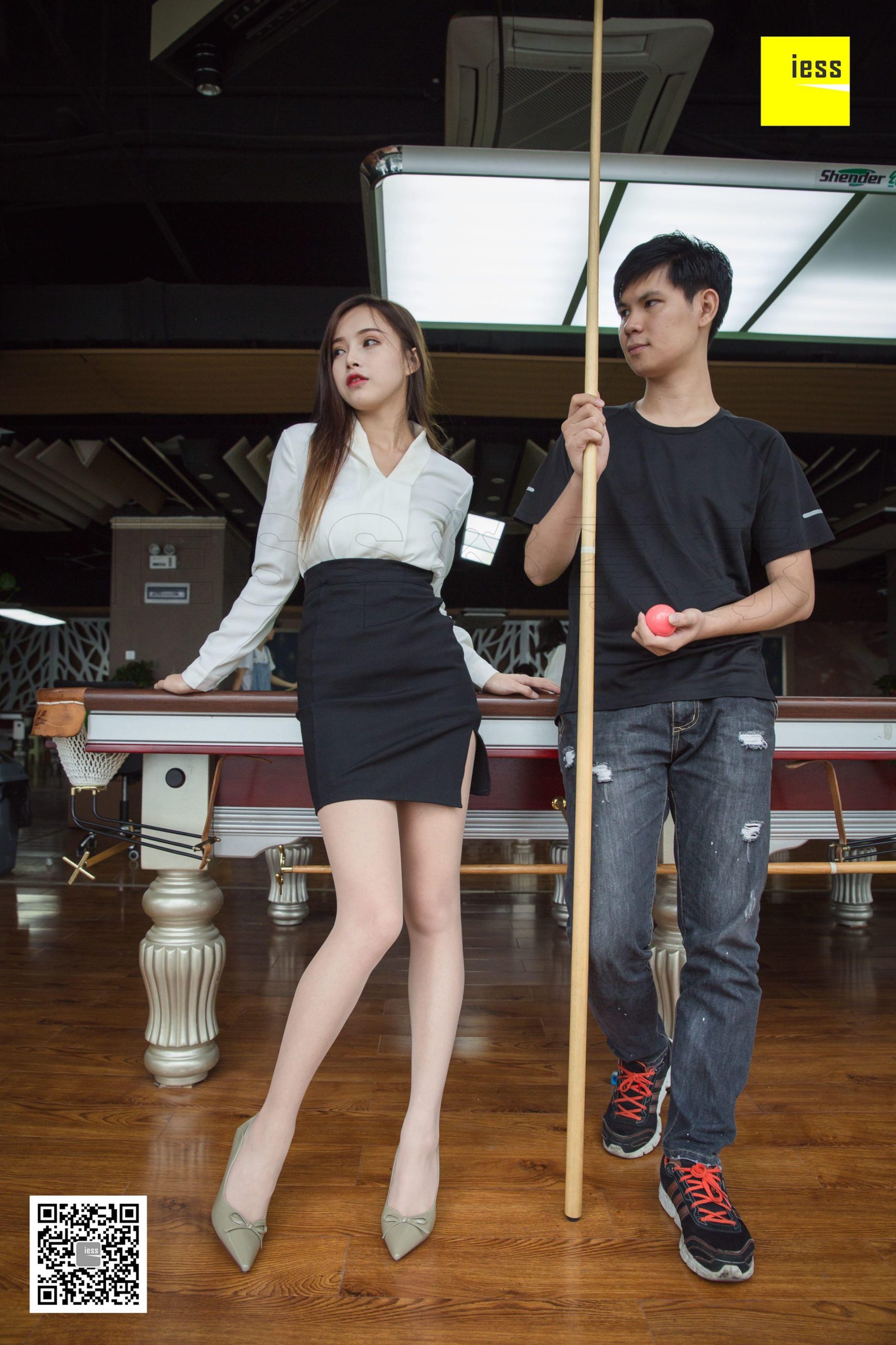 图片[19]-iess异思趣向 小羽 可以教我打台球吗 篇一 [94P] 高清丝袜美腿写真图-91美腿图片网