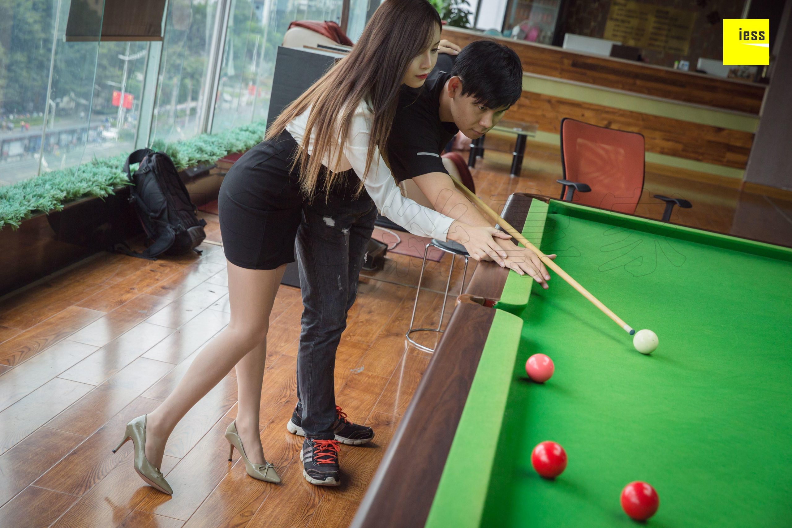 图片[25]-iess异思趣向 小羽 可以教我打台球吗 篇一 [94P] 高清丝袜美腿写真图-91美腿图片网