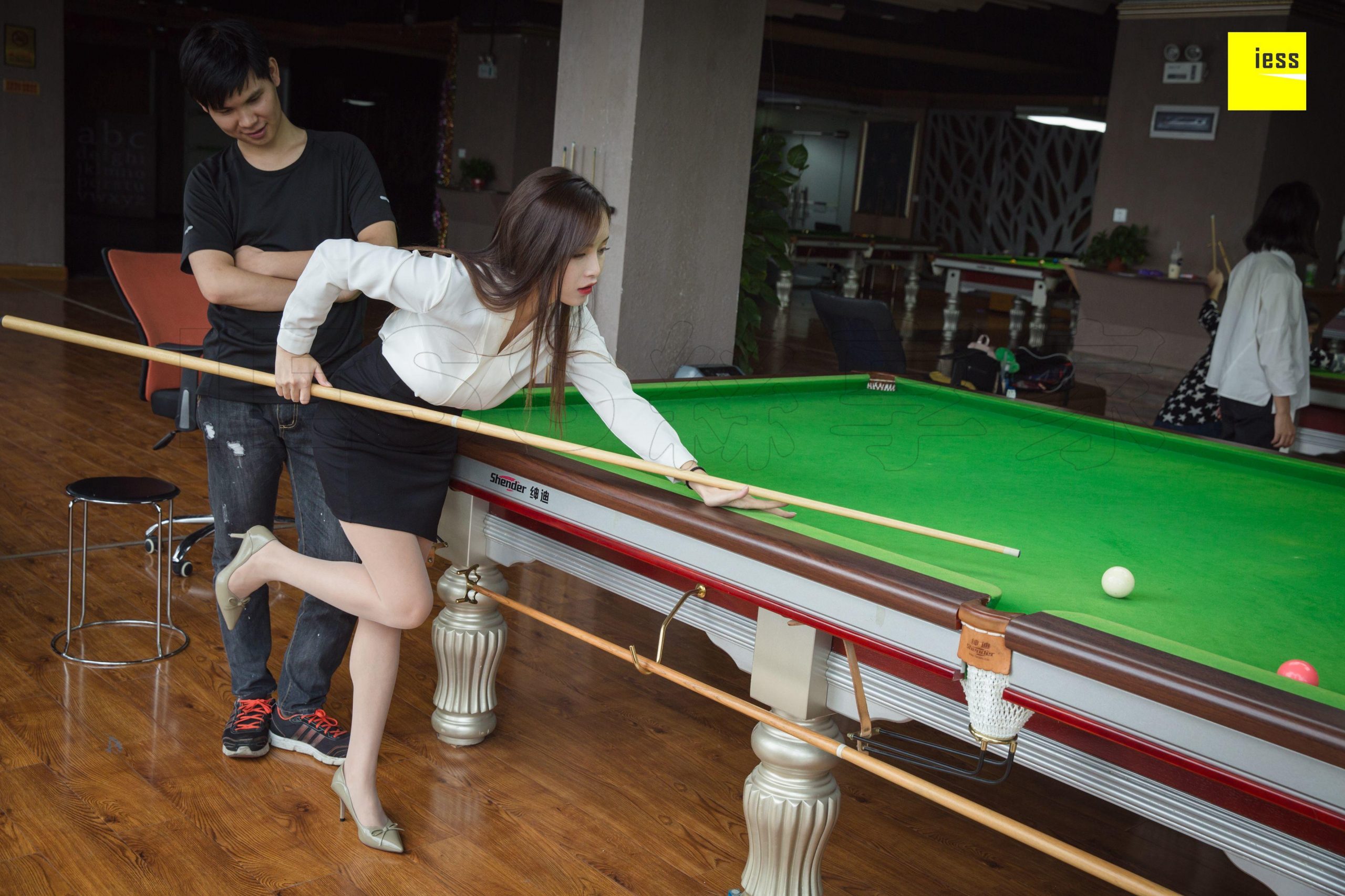 图片[36]-iess异思趣向 小羽 可以教我打台球吗 篇一 [94P] 高清丝袜美腿写真图-91美腿图片网