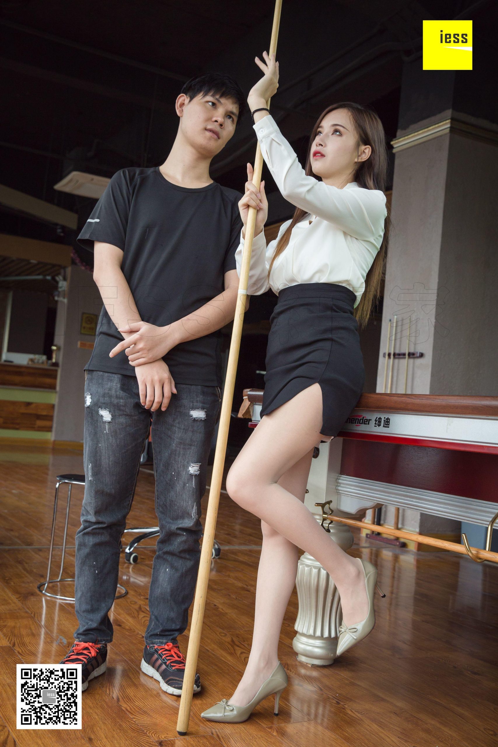 图片[42]-iess异思趣向 小羽 可以教我打台球吗 篇一 [94P] 高清丝袜美腿写真图-91美腿图片网