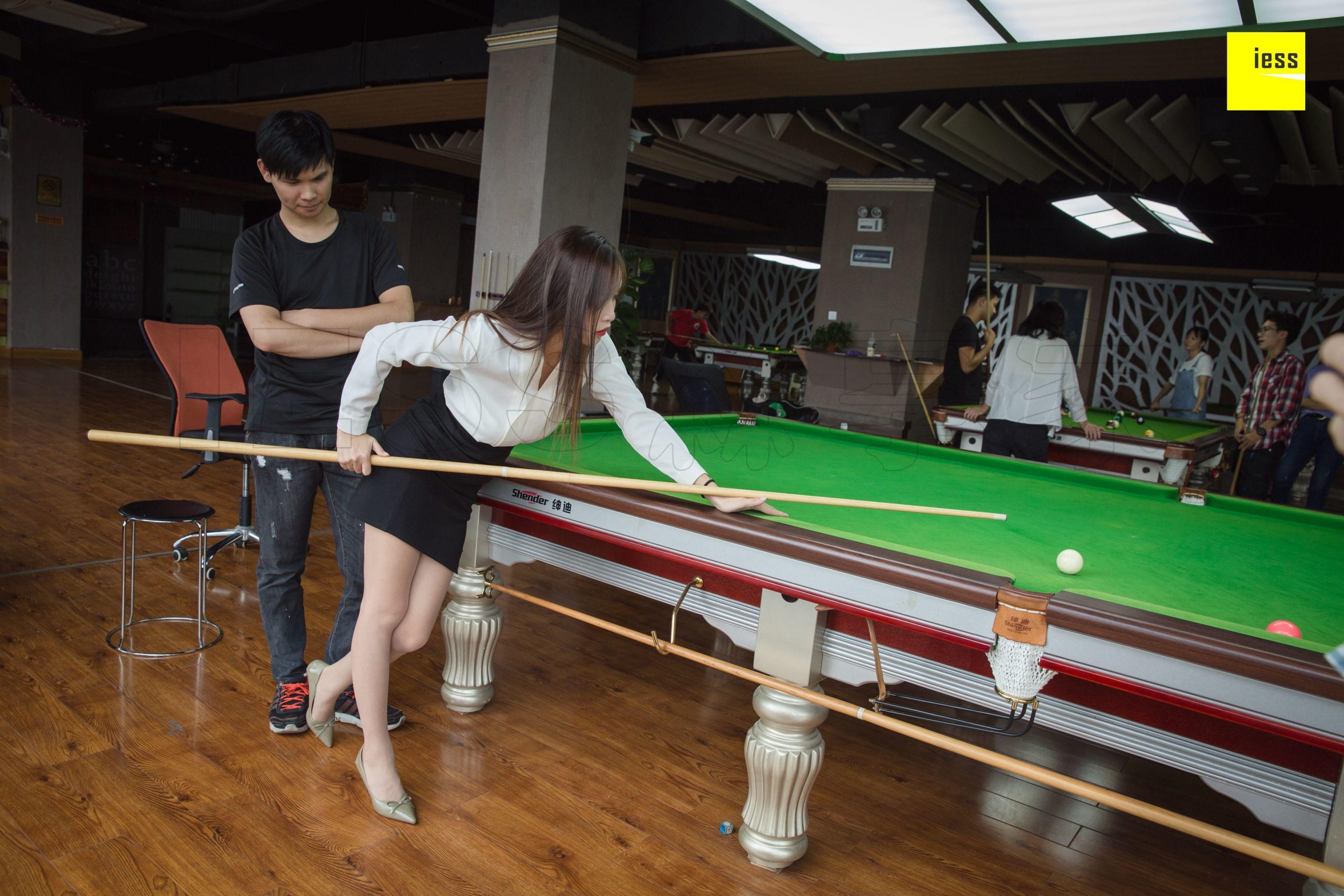 图片[37]-iess异思趣向 小羽 可以教我打台球吗 篇一 [94P] 高清丝袜美腿写真图-91美腿图片网
