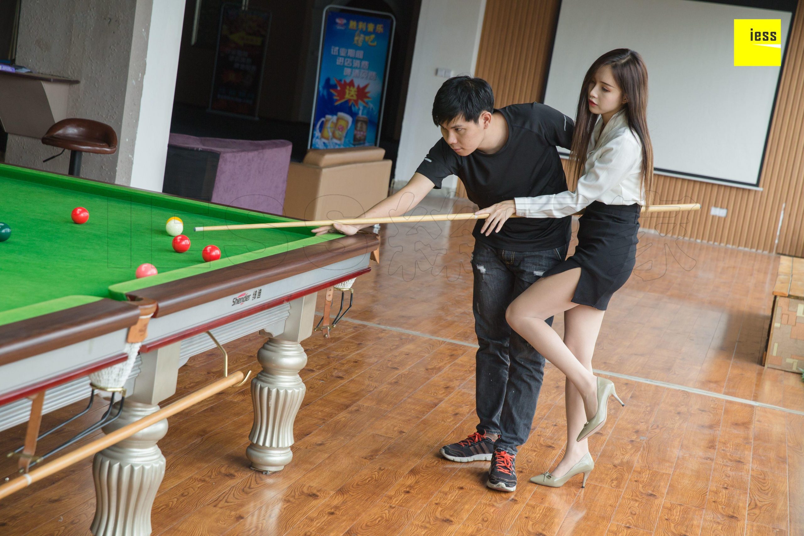图片[45]-iess异思趣向 小羽 可以教我打台球吗 篇一 [94P] 高清丝袜美腿写真图-91美腿图片网