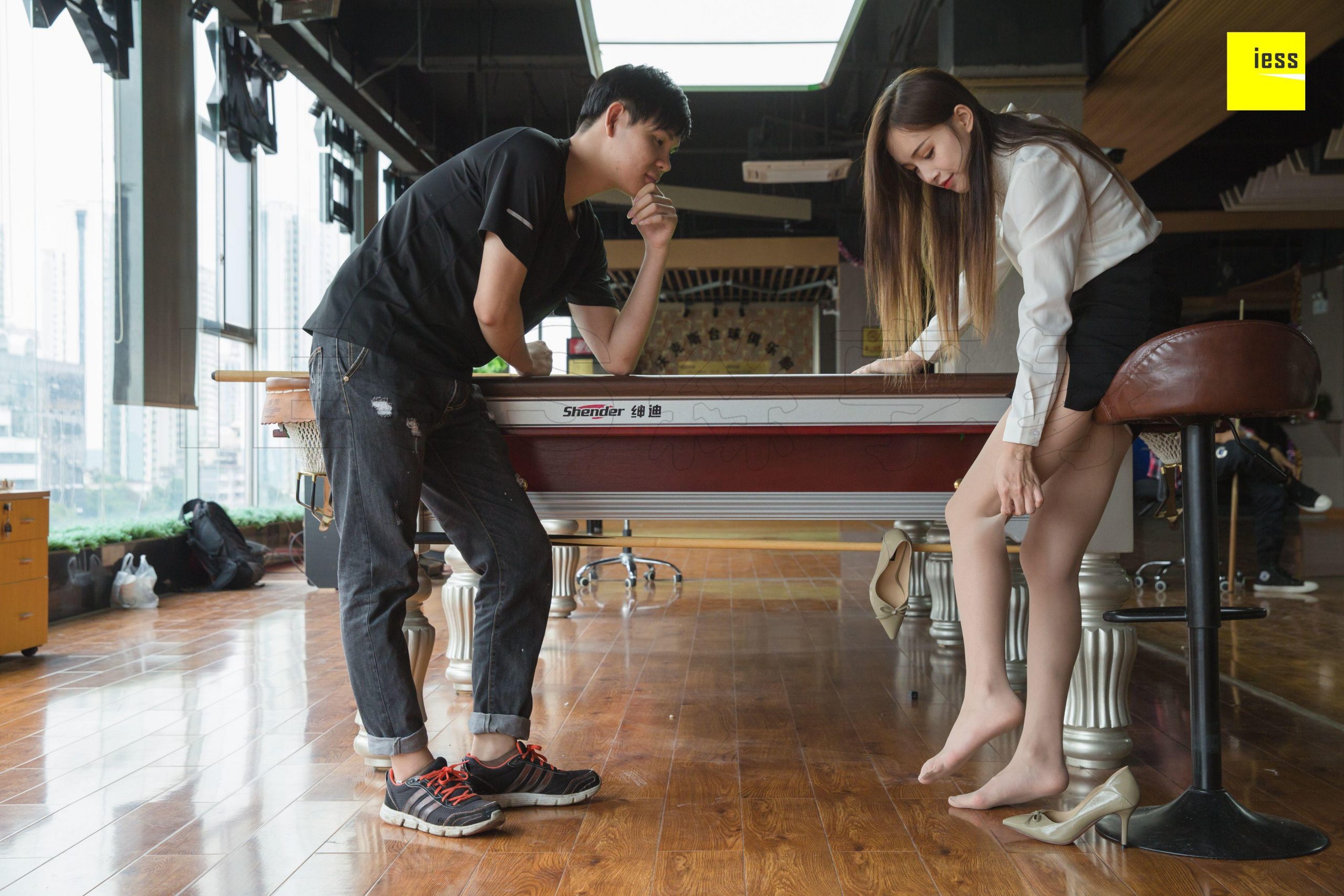 图片[12]-iess异思趣向 小羽 可以教我打台球吗 篇二 [94P] 高清丝袜美腿写真图-91美腿图片网