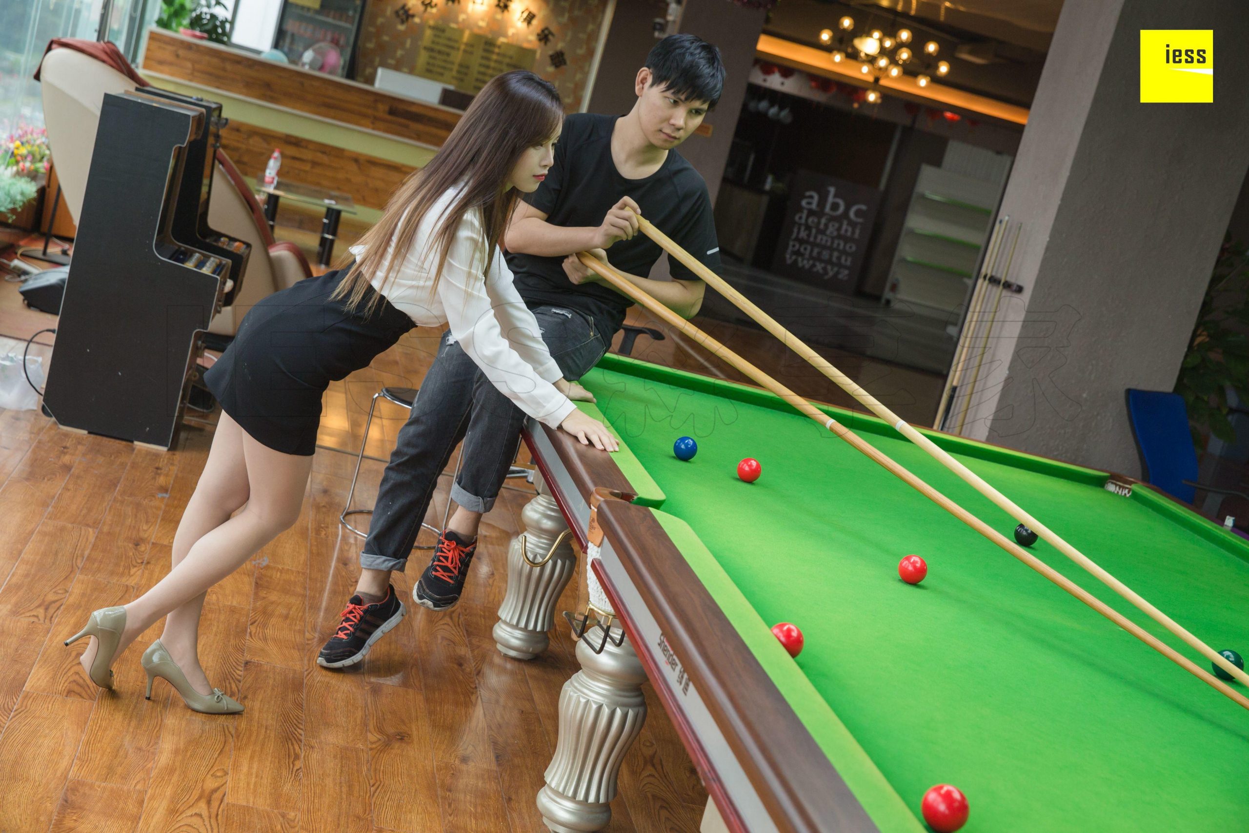 图片[38]-iess异思趣向 小羽 可以教我打台球吗 篇二 [94P] 高清丝袜美腿写真图-91美腿图片网