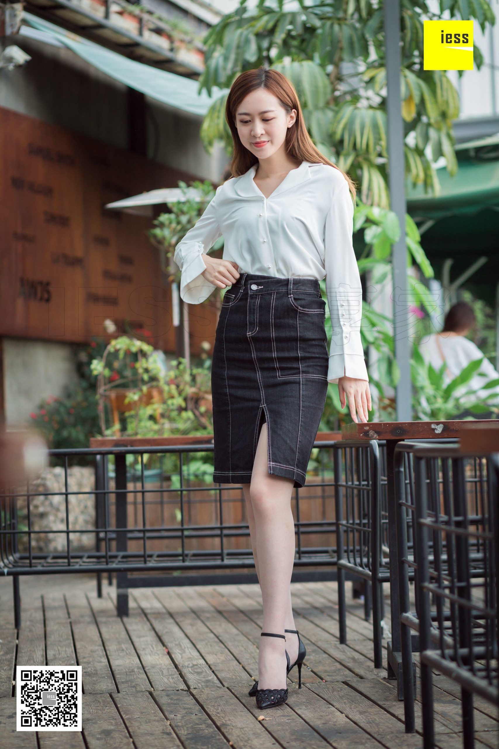 iess异思趣向 紫紫 知性灰丝 高清丝袜美腿写真图90P-91美腿图片网