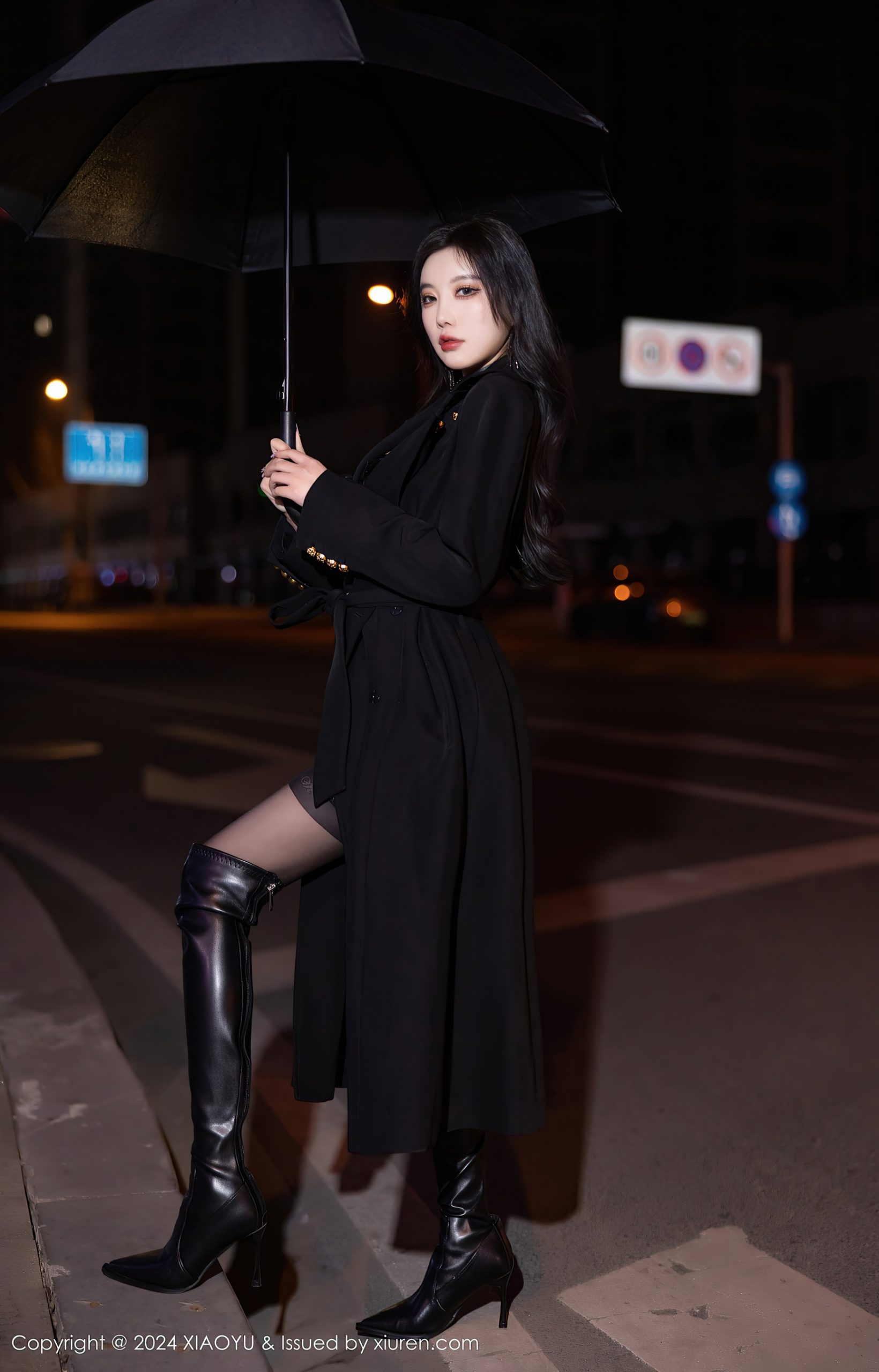 图片[4]-[小魚畫世界]VOL.1241 楊辰辰 Yome 黑絲美腿-91美腿图片网