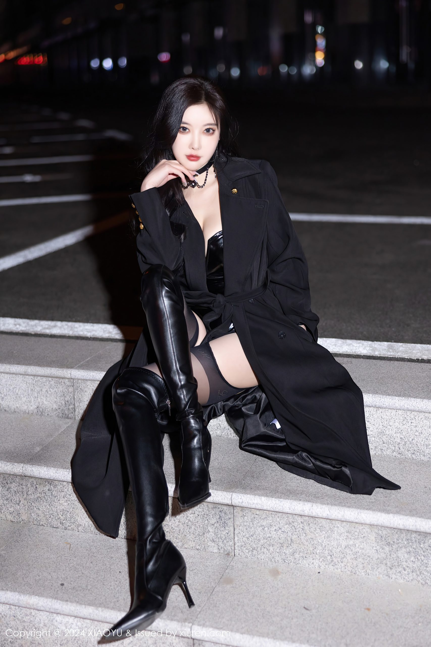 图片[8]-[小魚畫世界]VOL.1241 楊辰辰 Yome 黑絲美腿-91美腿图片网