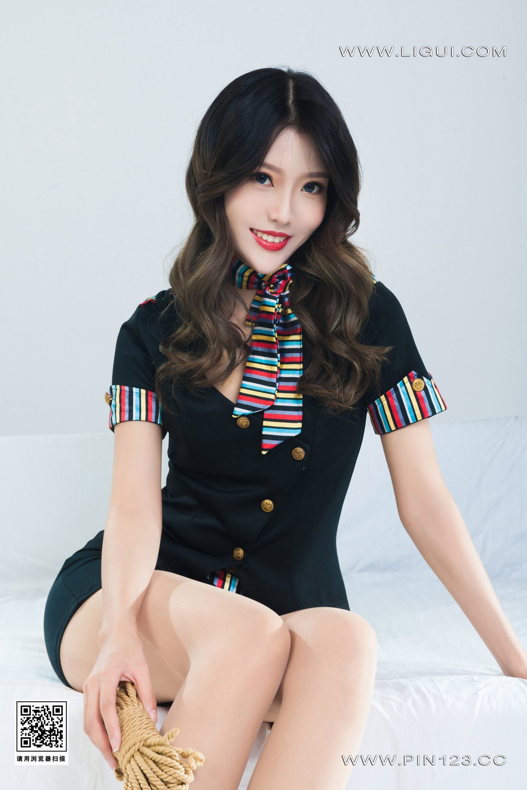 图片[9]-[Ligui丽柜] 2023.05.18 绳虐空姐 钟情-91美腿图片网