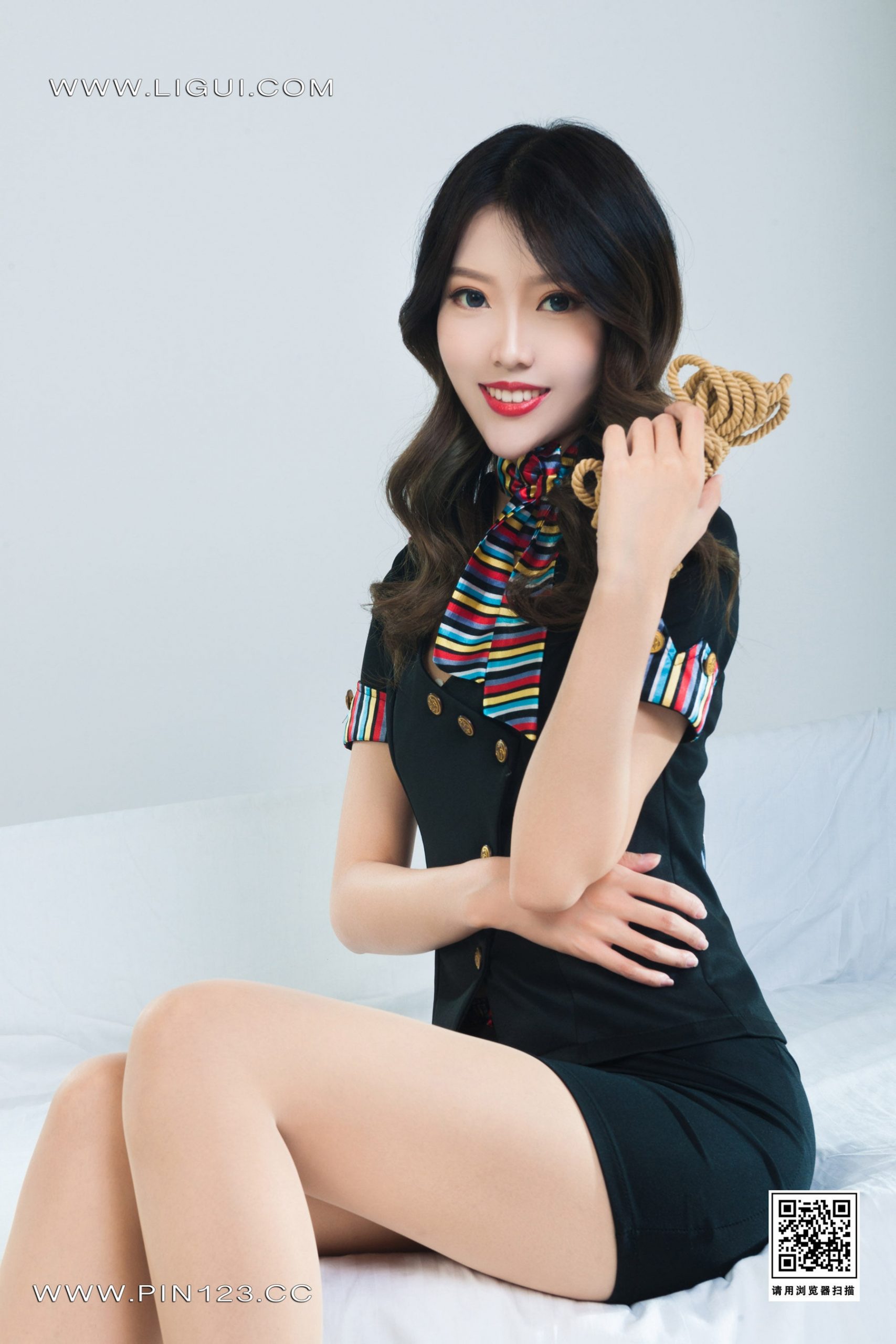 图片[13]-[Ligui丽柜] 2023.05.18 绳虐空姐 钟情-91美腿图片网