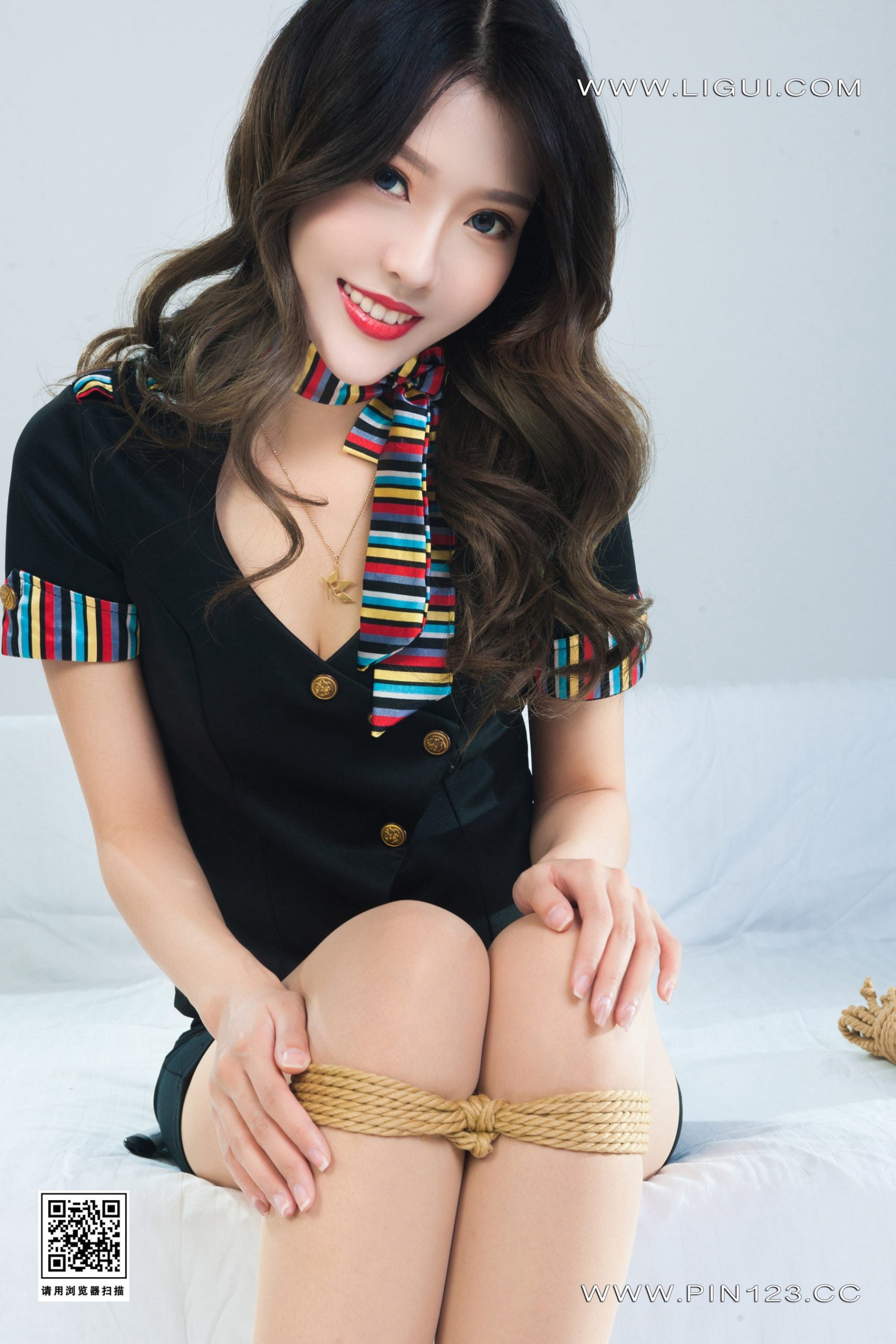 图片[21]-[Ligui丽柜] 2023.05.18 绳虐空姐 钟情-91美腿图片网